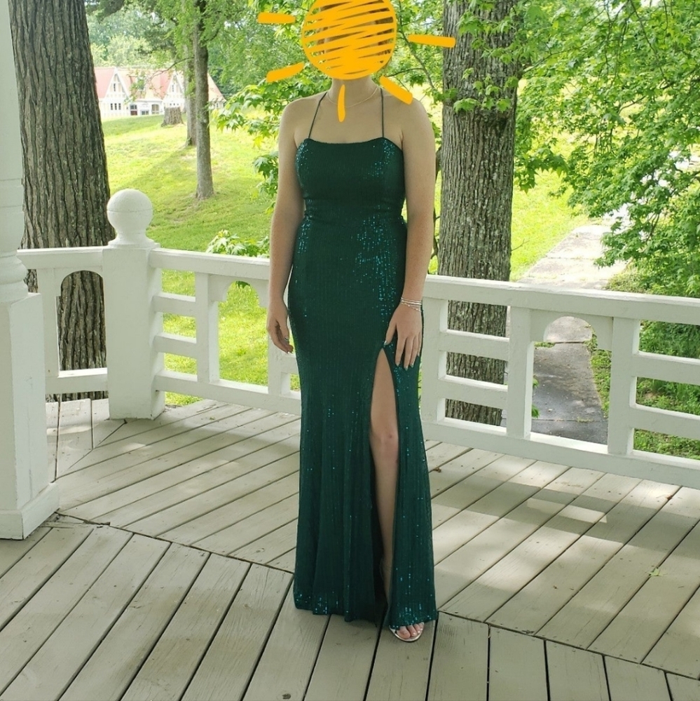 Emerald Green Prom Dress Size 6